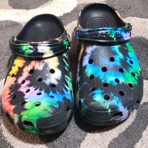 Tye Dye Crocs